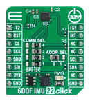 MIKROELEKTRONIKA MIKROE-6024 Add-On Board, 6DOF IMU 22 Click, ICM-42670-P, 6-Axis MEMS Motion Tracking IMU, I2C, SPI, 3.3V