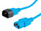 ROLINE 19.08.1533 Mains Power Cord, IEC 320 C14 Plug to IEC 320 C13 Receptacle, 3 m, 10 A, 250 VAC, Blue