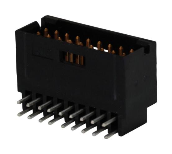 TE CONNECTIVITY 5-102617-7 Pin Header, Board-to-Board, Wire-to-Board, 2.54 mm, 2 Rows, 18 Contacts, Through Hole Right Angle
