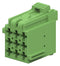 AMP - TE CONNECTIVITY 1-967621-6 Automotive Connector Housing, Green, Junior Power Timer, Receptacle, 9 Ways