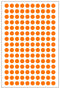 Multicomp PRO MP010411 MP010411 Label Round Self Adhesive 12 mm Paper Orange
