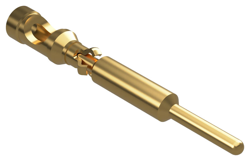 POSITRONIC MS422N/AA Rectangular Power Contact, SGMC Series, Gold Plated Contacts, Copper Alloy, Pin, Solder Cup