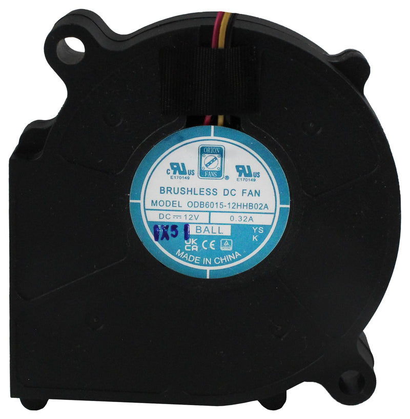 ORION FANS ODB6015-12HHB02A Fan Blower, DC Brushless Motor, 12 VDC, DC, 60 mm, 15.2 mm, 6.9 CFM