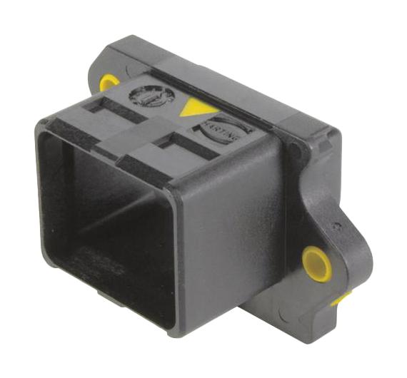 HARTING 09455450043 Heavy Duty Connector, Base, Bulkhead Mount, Thermoplastic Body, Push-Pull