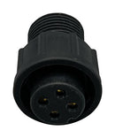 NORCOMP 868-04A-203R001 Circular Connector, Circular Connector, Cavalier Series, Cable Mount Receptacle, 4 Contacts