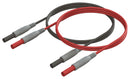 CAL TEST ELECTRONICS CT3752-150 Test Lead Set, 4mm Banana Plug, Shrouded, 4mm Banana Plug, Shrouded, 1 kV, 10 A, Black, Red