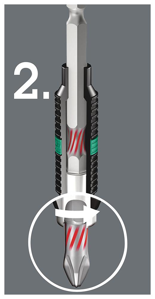 WERA 05056424001 Hex Driver Bit, Phillips, PH3 Bit, 25 mm Overall GTIN UPC EAN: 4013288034472