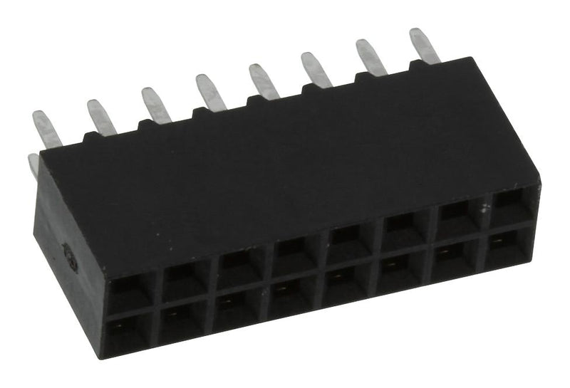 AMP - TE CONNECTIVITY 5-534206-8 PCB Receptacle, Board-to-Board, 2.54 mm, 2 Rows, 16 Contacts, Through Hole Mount, AMPMODU MOD II