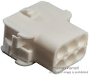 TE CONNECTIVITY - AMP 350781-1 Connector Housing, Universal MATE-N-LOK, Receptacle, 6 Ways, 6.35 mm