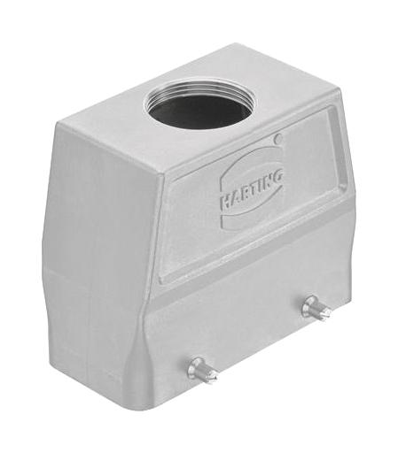 HARTING 19440160427 Heavy Duty Connector, Hood, Top Entry, Stainless Steel Body, 2 Lever, 16B