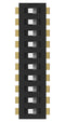 ALCOSWITCH - TE CONNECTIVITY ADEN10TTU04 DIP SW, 10CKT, SPST, 0.025A, 24VDC, TH