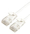 ROLINE 21.44.0983 Ethernet Cable, Cat6a, RJ45 Plug to RJ45 Plug, UTP (Unshielded Twisted Pair), White, 3 m, 9.8 ft
