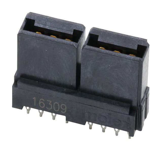 MOLEX 46112-0401 Rectangular Power Connector, 4 Contacts, LPH 46112 Series, PCB Mount, Press Fit, 12 mm