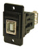 MULTICOMP PRO MP-CP30707NMB440 USB Adapter, Blk Metal Frame, USB Type B Receptacle, USB Type A Receptacle, USB 2.0