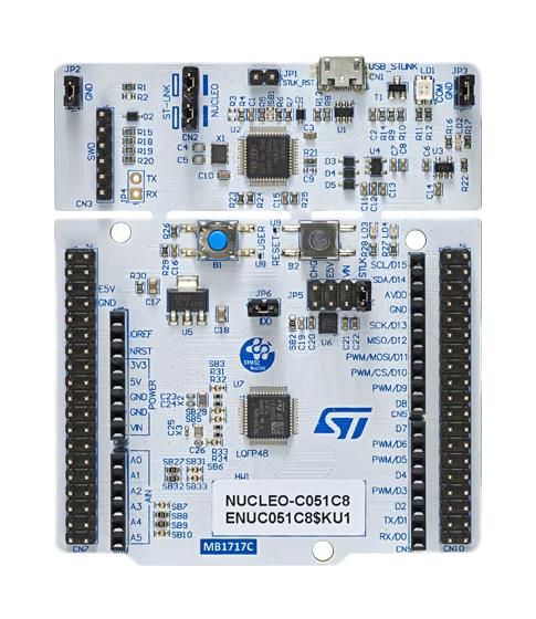 STMICROELECTRONICS NUCLEO-C051C8 Development Kit, Nucleo-64, STM32C051C8T6, 32bit, ARM Cortex-M0+