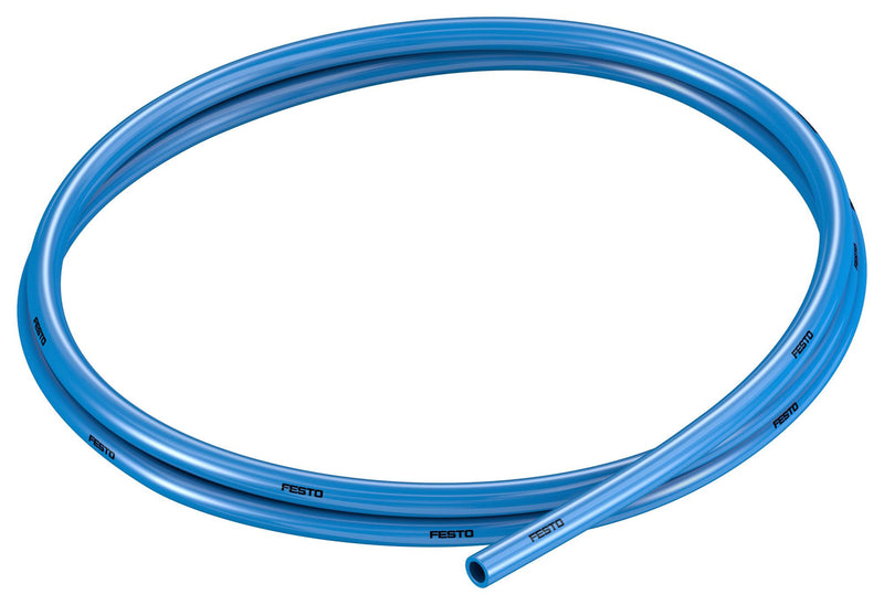 FESTO 159664 Pneumatic Tubing, 6 mm OD, 4 mm ID, Thermoplastic Polyurethane, Blue PUN-6X1-BL plastic tubing