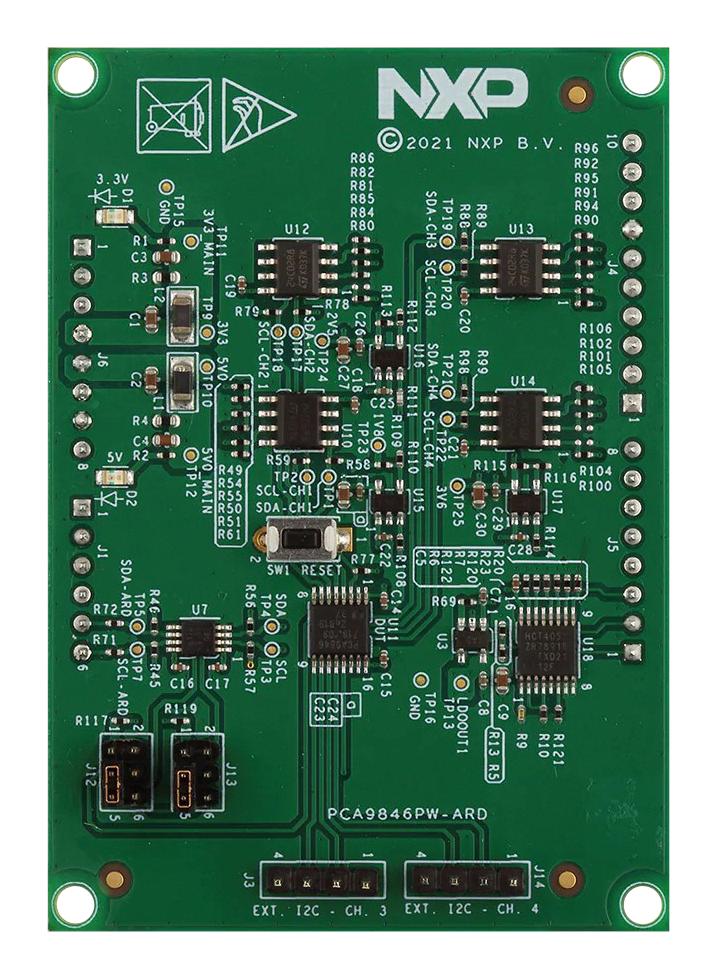 NXP PCA9846PW-ARD PCA9846PW-ARD Evaluation Board PCA9846 I2C 1 MHz i.MX 8M Mini LPDDR4 EVK