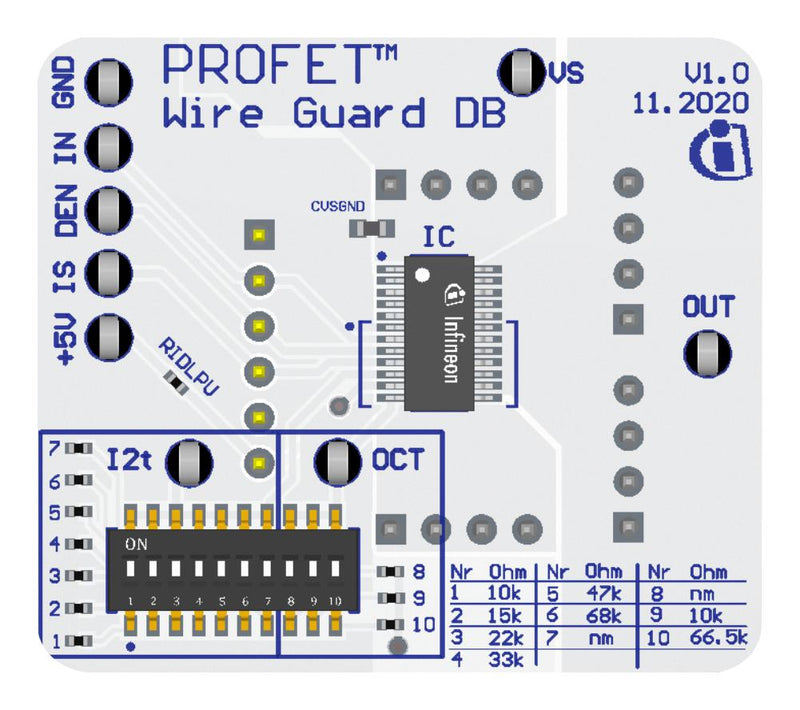 INFINEON BTG7007A1EPWDBTOBO1 Daughter Board/Switch, PROFET ONE4ALL Motherboards, 12V, Automotive Load SP005893808