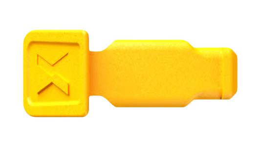 KNIPEX 00 61 10 CY Colour Code Clip, 21 mm X 9 mm X 8 mm, Yellow, 10 Pieces
