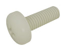 TR FASTENINGS RP0000380731 Screw, Nylon 6.6, Pan Head Phillips, 12mm, M4 x 0.7