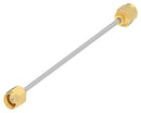 TE CONNECTIVITY 2480661-2 RF / Coaxial Cable Assembly, SMA Plug to SMA Plug, EPC-086 Semi-Flex, 50 ohm, 4 ", 101.6 mm