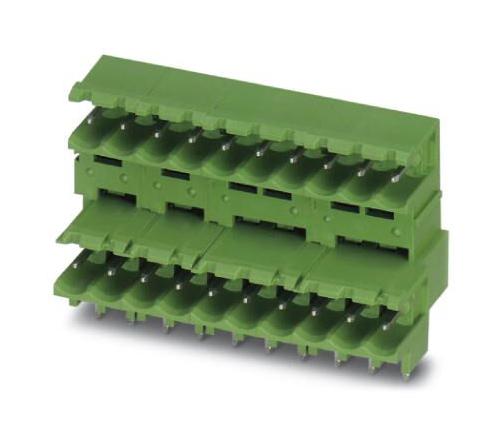 PHOENIX CONTACT 1802430 Terminal Block, 2Row w/Stand-Off, Header, 5.08 mm, 2 Ways, 10 A, 320 V, Through Hole Right Angle