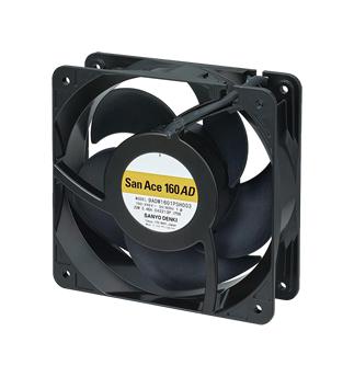 SANYO DENKI 9ADW1601P5HT03 AC Axial Fan, 240V, Square, 160 mm, 51 mm, 290 CFM
