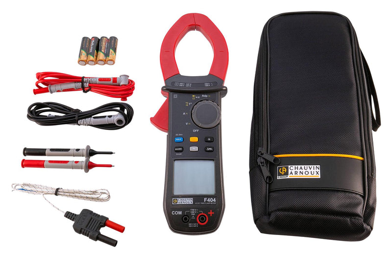 CHAUVIN ARNOUX F404 Clamp Meter, AC Current, AC/DC Voltage, Continuity, Diode, Frequency, Resistance, Temperature