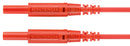 SCHUTZINGER MSFK A301 / 0.5 / 50 / RT Banana Test Lead, 2mm Banana Plug, Shrouded, 2mm Banana Plug, Shrouded, 19.6 ", 500 mm, Red, 10 A