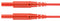 SCHUTZINGER MSFK A301 / 0.5 / 50 / RT Banana Test Lead, 2mm Banana Plug, Shrouded, 2mm Banana Plug, Shrouded, 19.6 ", 500 mm, Red, 10 A