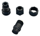 NORCOMP 868-006-203KIT. CIRCULAR CABLE KIT, RCPT, 6POS, SOLDER
