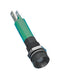 CML INNOVATIVE TECHNOLOGIES 190B1351 LED Panel Mount Indicator, Black Chrome Bezel, Green, 24 V, 8 mm, 17 mA, 40 mcd, IP67