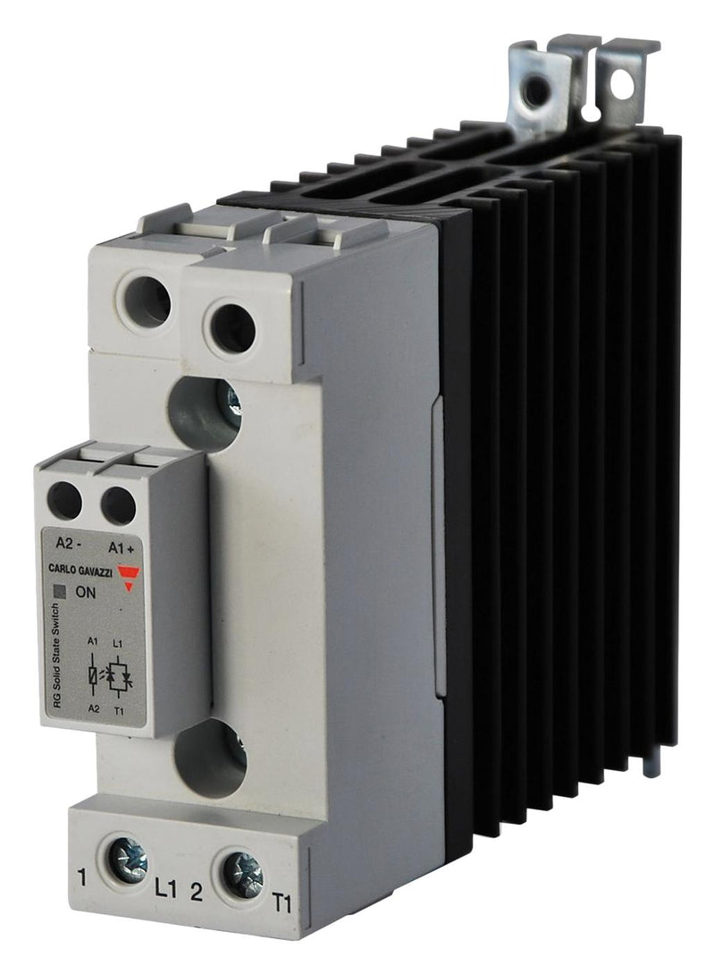CARLO GAVAZZI RGC1A60D42KGU Solid State Contactor, 1 Pole, 43 A, 660 VAC, 32 VDC, Zero Crossing, DIN Rail, Panel