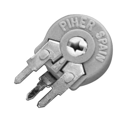 AMPHENOL PIHER SENSORS AND CONTROLS PTC10LH01-103A1010 Trimmer, Single Turn, Cermet, Top Adjust, 10 kohm, Through Hole, 1 Turns