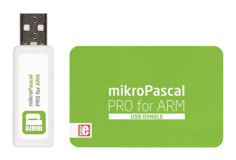 MIKROELEKTRONIKA MIKROE-932 Compilers, USB Dongle, ARM, Single, Cortex-M0/M0+/M3/M4/M7, Professional, Linux/Windows, Pascal