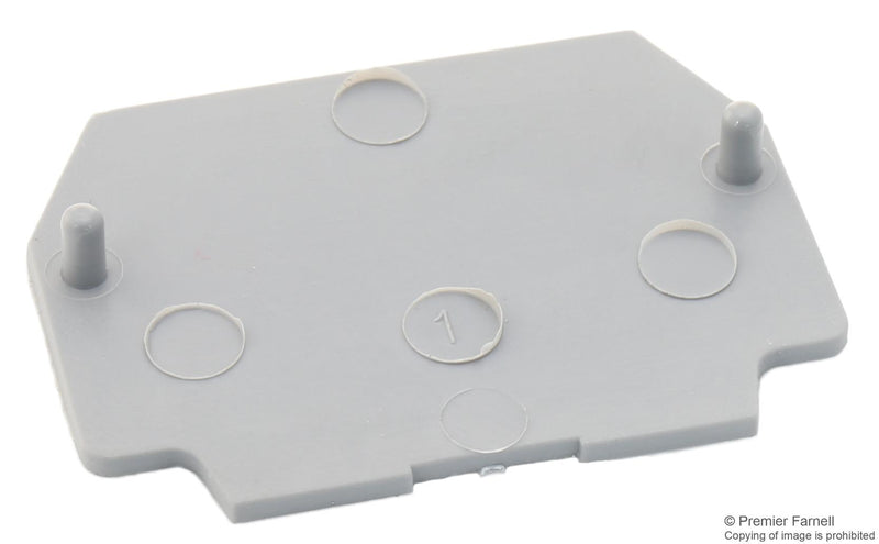 ENTRELEC - TE CONNECTIVITY 1SNA117318R2300 Accessory, Entrelec DR1.5/5 Terminal Blocks, End Plate, SNA
