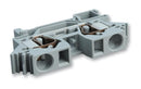 WAGO 284-601 DIN Rail Mount Terminal Block, 2 Ways, 24 AWG, 8 AWG, 10 mm&sup2;, Clamp, 57 A