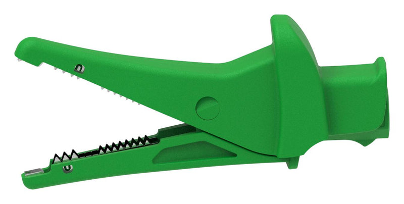 CAL TEST ELECTRONICS CT4501-5 ALLIGATOR CLIP, GREEN, 20A, 1.2"