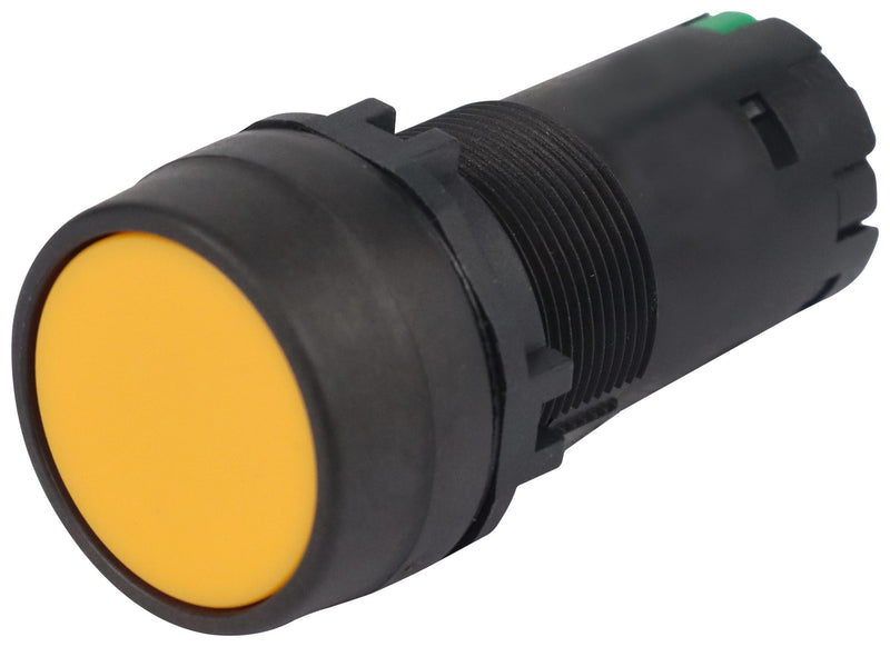 MULTICOMP PRO MPCP2B-A1E10Y Industrial Pushbutton Switch, MPCP2 Series, 22.3 mm, SPST-NO, Off-On, Round Flush, Yellow