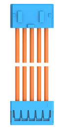 TE CONNECTIVITY 2405869-5 Cable Assembly, CN1 Connector to CN2 Connector, 5 Ways, 2 mm, 1 Row, 300 mm, 11.8 "