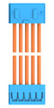 TE CONNECTIVITY 2405869-5 Cable Assembly, CN1 Connector to CN2 Connector, 5 Ways, 2 mm, 1 Row, 300 mm, 11.8 "