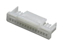 MULTICOMP PRO MP013848 Connector Housing, Natural, Nylon 6.6, MP 1MM Lock Wire-to-Board, Receptacle, 15 Ways, 1 mm