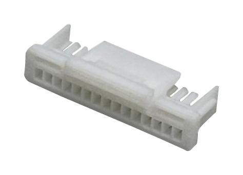MULTICOMP PRO MP013848 Connector Housing, Natural, Nylon 6.6, MP 1MM Lock Wire-to-Board, Receptacle, 15 Ways, 1 mm