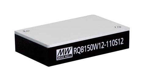 MEAN WELL RQB150W12-110S12 Isolated Through Hole DC/DC Converter, ITE, Industrial & Railway, Quarter Brick, 12:1, 150 W