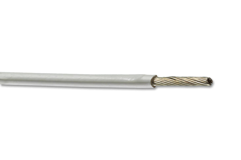 RAYCHEM - TE CONNECTIVITY 44A0111-22-9 Wire, Stranded, Hook Up, Spec44, PVDF, White, 22 AWG, 0.4 mm&sup2;, 328 ft