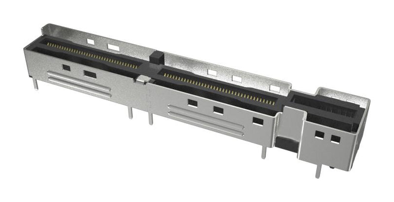 AMPHENOL COMMUNICATIONS SOLUTIONS G03V21322HR Card Edge Connector, Dual Side, 1.57 mm, 164 Contacts, Surface Mount, Straight