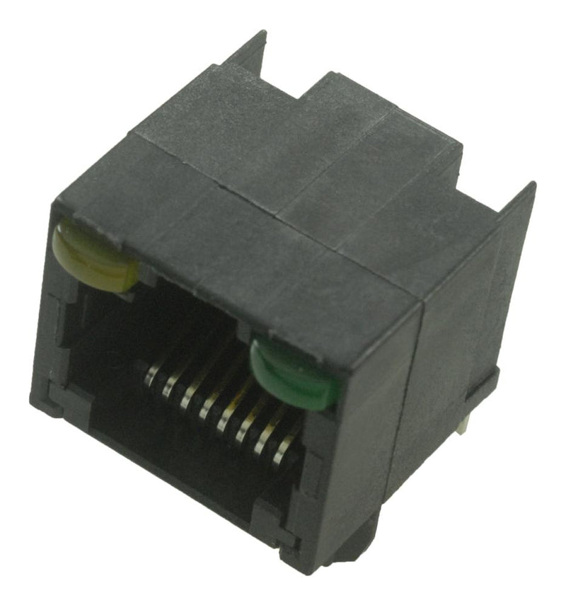 AMP - TE CONNECTIVITY 5406533-1 Modular Connector, RJ45 Jack, 1 x 1 (Port), 8P8C, Cat5, Through Hole Mount