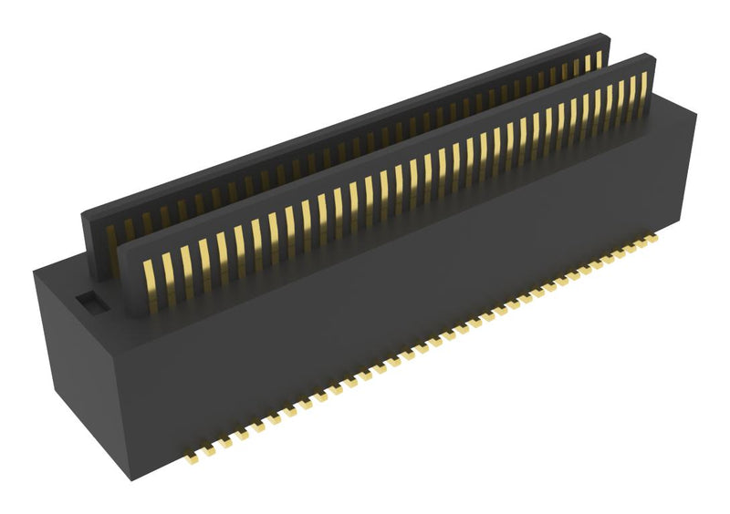AMPHENOL COMMUNICATIONS SOLUTIONS 10165430-107000LF Mezzanine Connector, Header, 0.5 mm, 2 Rows, 70 Contacts, Surface Mount, Phosphor Bronze