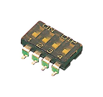 MULTICOMP PRO MCEMR-04-T-V DIP / SIP Switch, 4 Circuits, Recessed, Surface Mount, SPST-NO, 24 V, 25 mA