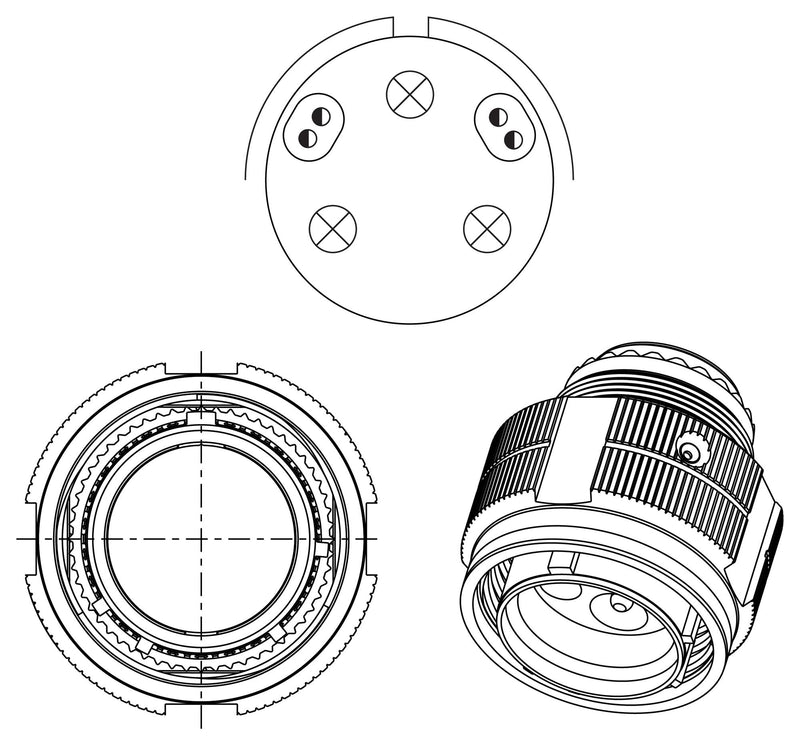 AMPHENOL AEROSPACE HV06RF37-57P MIL SPEC CIR CONN, PLUG, 37-57, CABLE